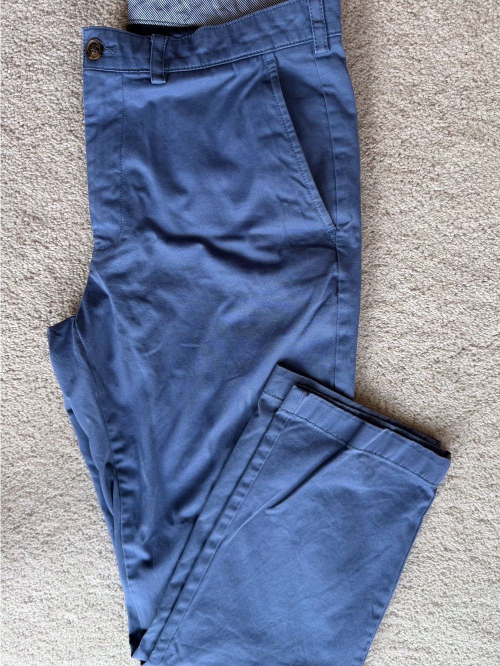 Brooks Brothers Clark Fit Chino Blue Pants Men’s 34x30